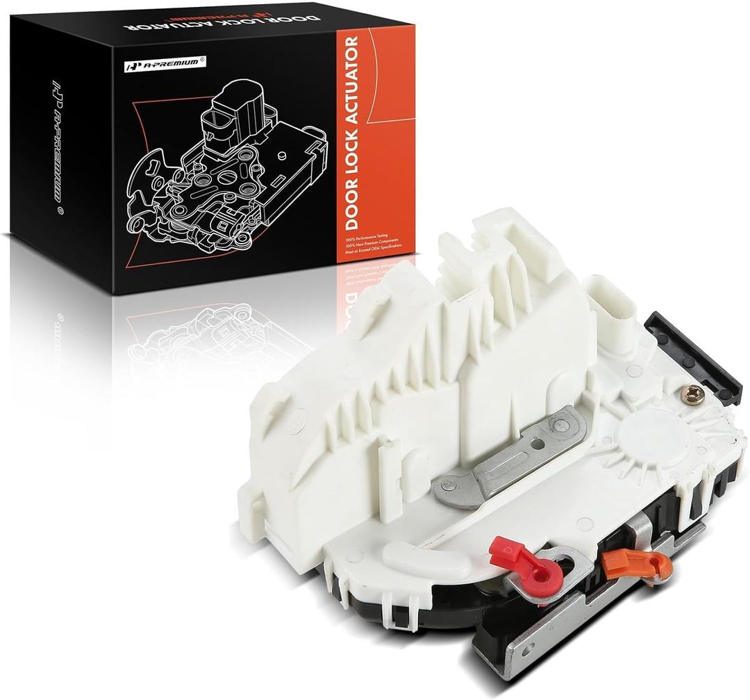 A-Premium Front Left Driver Side Door Latch Lock Actuator with 4 Pins Compatible with Chrysler 200 Town Country & Dodge Avenger Durango Grand Caravan Journey & Jeep Grand Cherokee & Ram C/V