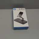 30W Tablet Wireless Charger for Samsung, Foldable Android Charging Station with Clock Display with 7-Color Light, Wireless Watch Charger for S25, Only Compatible Samsung Watch, Galaxy Buds3 Pro(White