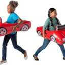 Fun Express Toddler Inflatable Car Costume - Premium Race Car Costume for Boys & Kids Halloween Parties | Durable Vinyl Construction for Active Play | Easy-to-Inflate Design Ages 3+ Red