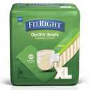 FitRight Adult Diapers, Extra+ Heavy Absorbency, XL (Waist Size 56in64in), 20 Count, OptiFit Incontinence Briefs for Men and Women, Disposable, MoistureWicking, Leak Protection,