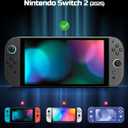 Dockable TPU Protective Case for Nintendo Switch 2 (2025), Ergonomic Anti-Slip Grip Cover, Split Design for Console and JoyCon, Compatible with Original Dock, Shockproof Crystal Clear Shell