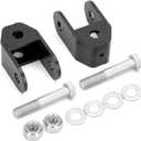 Dynofit 2-4" Rear Shock Extenders for Chevy Silverado 1500 & GMC Sierra 1500 1999-2026, Heavy-Duty Black Powder Coated Steel Extension Bracket Compatible with Rear Lift Leveling Kits for Tahoe, Yukon