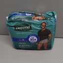 Depend Fresh Protection Adult Diapers, Incontinence Underwear for Men, Disposable, Maximum, Large, Grey, 17 Count