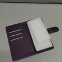 FLIPALM Wallet Case for Samsung Galaxy S25 5G, RFID Blocking Credit Card Holder, PU Leather Folio Flip Kickstand Protective Shockproof Cover for Galaxy S25 (Purple)