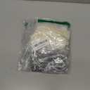 200 Pcs False Nail Sticks with Display Board - Fan-shaped, Transparent, Black, Natural, Milky Color Options - Includes Square Nails