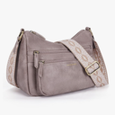 Missnine Crossbody Bags for Women, Medium Size Purses With Wide Shoulder Strap, Leather Trendy Cross Body Shoulder Handbags