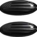 2 Pack Compatible for 20042014 F150 Front Grille Rear Tailgate Emblem, 9" Black Oval American Flag Emblem Fits 1114 Edge, 1116 Explorer, 0611 Ranger, 0714 Expedition