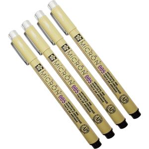 Sakura Pigma Micron 005 Black Pen 0.2mm Line Width Pack of 4 (005)