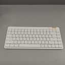 Flow Lite 84 Keys Low Profile Mechanical Keyboard, 75% Swappable Rechargeable Wireless Keyboard with 2.4G Receiver, Bluetooth and Wired Connection for Windows, Mac/ Specter Linear Switches (Off-White)