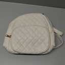 KL928 Quilted Mini Backpack for Women, PU Leather Backpack Purse Designer Satchel Bag, Small Casual Daypack for Ladies