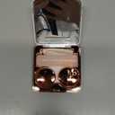 Contact Lens Case, Portable Cute Eye Contacts Colored Lenses Applicator Remover Tool Kit with Mirror Solution Bottle for Travel Daily Outdoor (Square, Rose Gold)