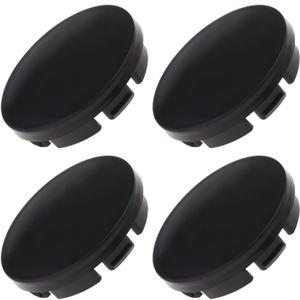 SING F LTD 4Pcs Car Auto Wheel Center Caps Front & Rear Hub Covers Black ABS for Vehicle Replacement Accessories 56mm Outer Diameter