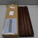 Bamboo Bath Mat Bathroom Rugs Floor Wood Shower Bathtub Waterproof Non Slip Accessories 16x24 Inch Easy to Clean, Walnut Bamboo, 1 pc