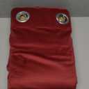 MIULEE Christmas Burgundy Velvet Curtains Solid Soft Red Blackout Curtain Grommet Top Thermal Soundproof Room Darkening Curtains/Drapes/Panels for Living Room Bedroom 52 x 84 Inch 2 Panels