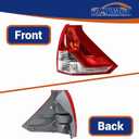 GXYWADY Tail Light Lamp Stop Brake Indicator Warning Light Replacement for HONDA CRV CR-V 2012 2013 2014 withnot Bulb (Right Passenger Side)