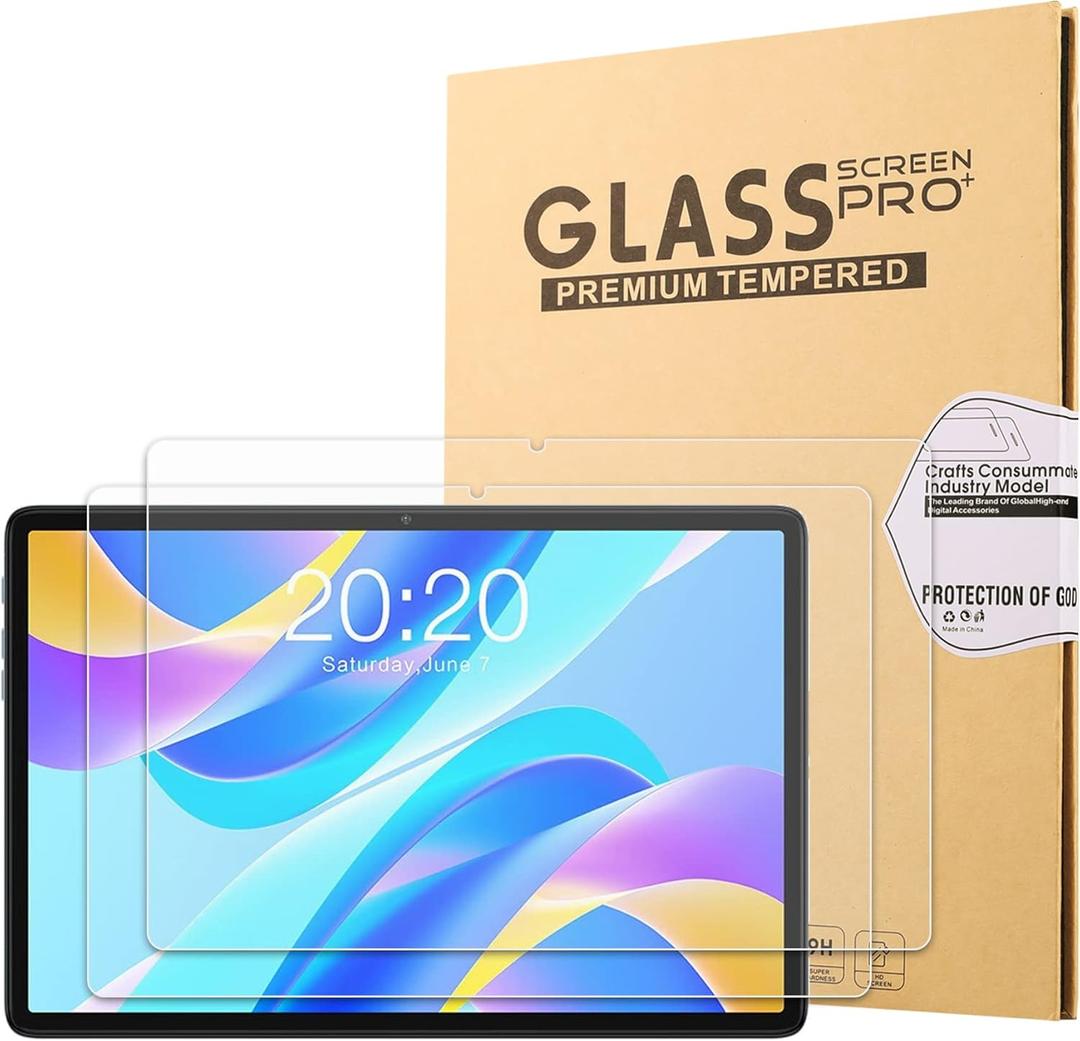 2X Teclast M40 Plus - 11.6" Screen Protector - Tempered Glass 9H Hardness Scratch Resistant Bubble Free Tempered Glass Screen Protector for Teclast M40 Plus / P40HD / P30S