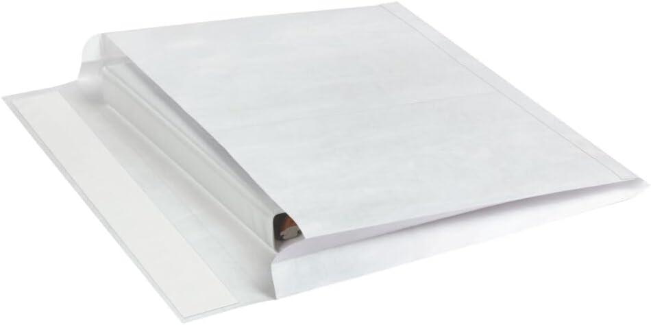 Quality Park Survivor R4650 Tyvek Booklet Expansion Mailer, 12 x 16 x 2, White (Case of 100)