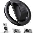 Lamicall Magnetic Phone Grip Holder for MagSafe - [Soft Silicone Loop] Vertical Cell Phone Zinc Alloy Ring Stand Kickstand, Magnet Finger Grip for iPhone 17/16/15/14/13/12 Series, Other Use Metal Ring