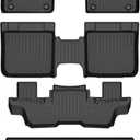 HAFIDI® Floor Mats & Cargo Liner for 2025-2026 Vinfast VF9 (Only 6 Seats) | Custom Fit, All Weather Protection, Non-Slip, Automotive Floor Liners, Raised Edge, Full Set Accessories, TPE, Black