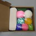 Mefatus Punch Needle Kit for Beginners Adults Kids Easy Punch Needle Embroidery Kit Tool Threader Fabric Hoop Yarn Rug Tufting Coaster Art and Crafts (#1 pink)