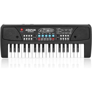 LeeQee Black 37 Keys Kids Piano Keyboard, Portable Electric Musical Instruments Piano with Microphone, Learning Educational Gifts Toys for Age 3 4 5 6 7 8 9 Years Old Boys Girls Toddlers LeeQee Black 37 Keys Kids Piano Keyboard, Portable Electric Musical Instruments Piano with Microphone, Learning Educational Gifts Toys for Age 3 4 5 6 7 8 9 Years Old Boys Girls Toddlers