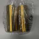 2Pcs Salt and Shakers Set, 7 Ounce Stainless Steel Salt and Dispenser Gold Jar Rustproof Seasoning Bottle Easy Filling Salt and Shakers for Modern Home Kitchen