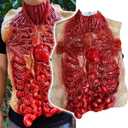 Halloween Body Parts Costume Bloody Intestine Torso Chest Fake Dead Body Scary Zombie Halloween Decorations Props