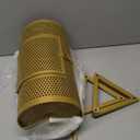 Raffle Drum 15" x 7" Holds 3,000 Tickets, Thickened Metal Raffle Ticket Spinner Box with Sealing Tape, Silent Design Raffle Ticket Cage with Wooden Turning Handle & Stable Tripod Stand for Games