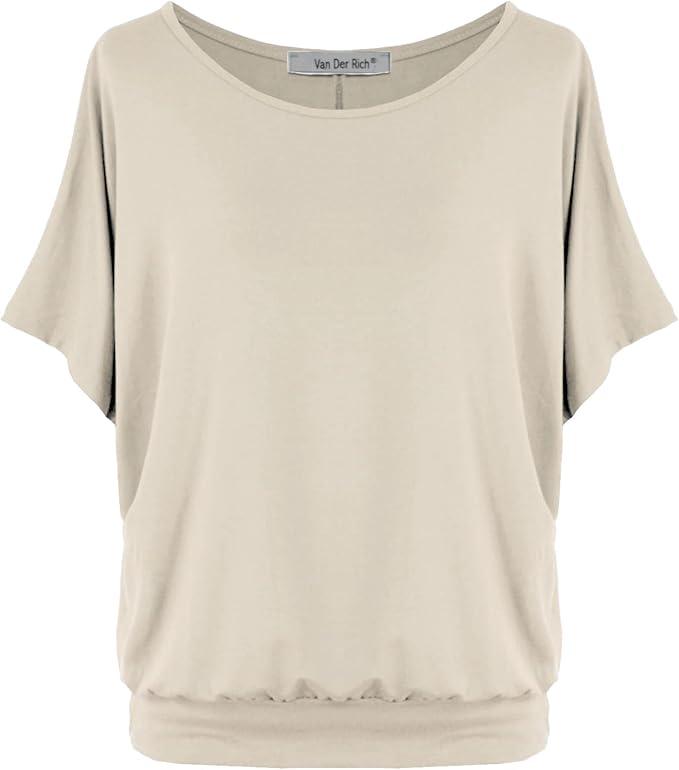 Van Der Rich ® - Oversized Bat Sleeve T-Shirt (Made in Italy) - Women, XXL