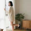 SHIBEVER Fuzzy Slippers Women Indoor: Memory Foam Warm House Shoes - Slip On Closed Toe Comfy Bedroom Slippers Women (6.5-7, 73-black)