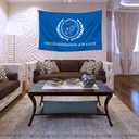 United Federation of Planets Flag 3X5Feet Banner for College Dorm Indoor Decor