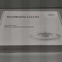 SaniteModar Polished Gold Bathroom Sink Faucet,Brass Bathroom Faucet 3 Hole,Widespread Bathroom Faucet for Sink 3 Hole,2 Handles Design with Water Supply Lines