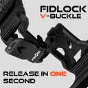 Bandletic Compatible with Garmin Fenix 5X 6X 7X Watch Band - 26mm Easy-Fit Rugged Nylon Strap with Magnetic Fidlock V-Buckle for Fenix 8 51mm/7X 6X Pro/5X Plus/3/3 HR/Tactix/Epix Pro2 51mm/Instinct 2X