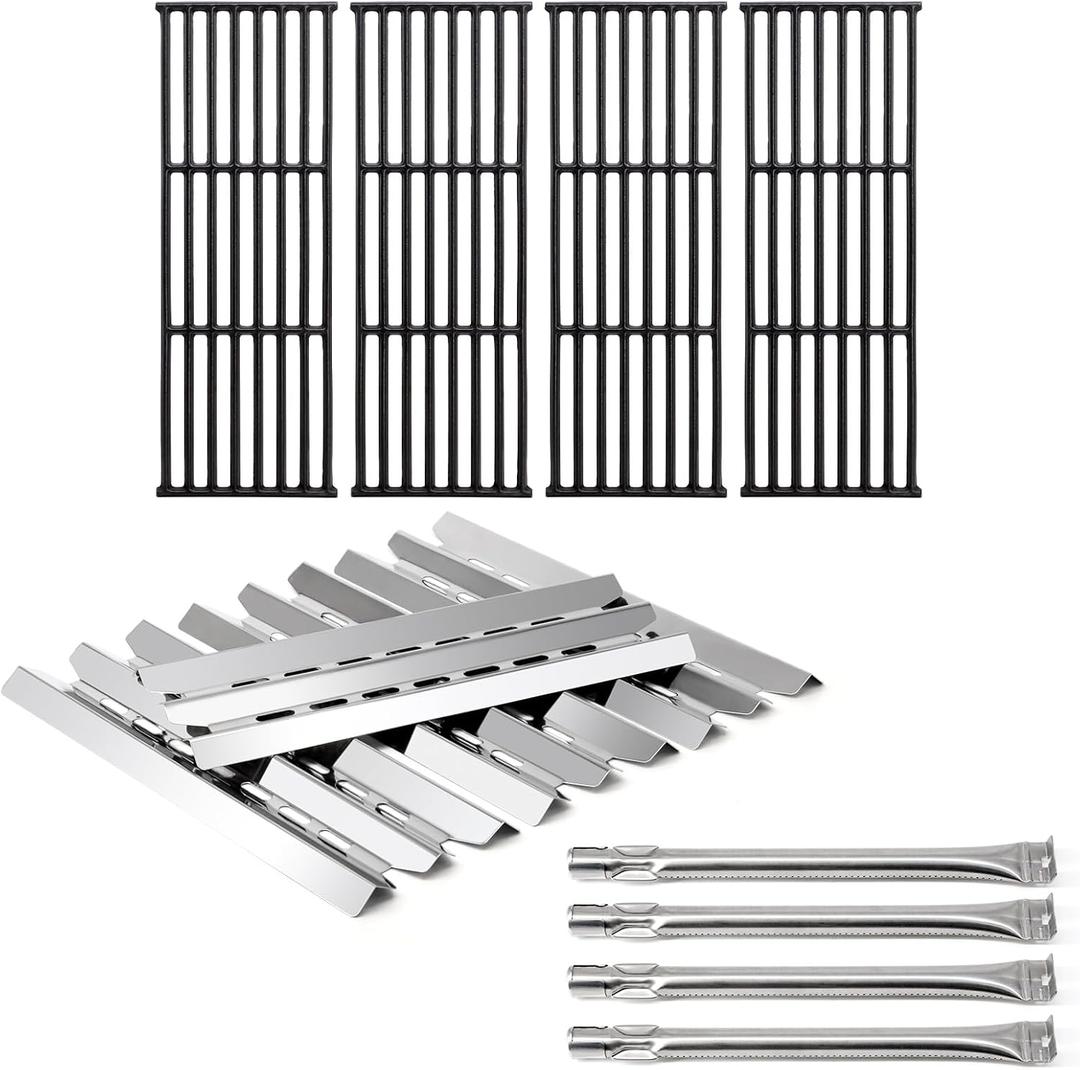 Adviace Grill Replacement Parts for Broil-Mate 7120-64, Huntington Rebel 6020-64 6023-89 Gas Grills, Grill Grates & Heat Plates & Grill Burners for Broil-Mate Gas Grill