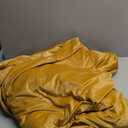 Soft Velvet Duvet Cover Queen Size, Luxurious Warm Velour Fluffy, Cozy Breathable Flannel Comforter Cover, 90"x90", Gold 