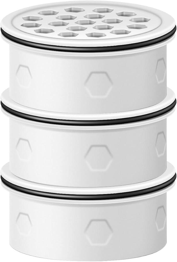 Joogto 3PCS Activated Carbon + Ion Exchange Water Filter Replacement for LS Home Dispenser 18C/Glass Pitcher 7C/Plastic Pitcher 10C/7C