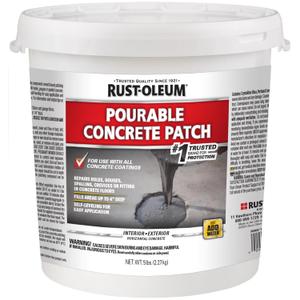 Rust-Oleum 369667 Pourable Concrete Patch, 5 lb Pail