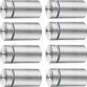 Standoff Screws for Acrylic 1x2 Inches Stainless Steel Sign Standoff Wall Mounts for Hanging Acrylic Picture Frame, 8 Pack