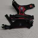 PoyPet No Pull Dog Harness, No Choke Front Clip Dog Reflective Harness, Adjustable Soft Padded Pet Vest with Easy Control Handle for Small to Large Dogs(Red,M)