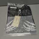 Laqeyko Cute Pajamas for Women Shorts Set Short Sleeve Tops and Shorts Pjs Sets Nightwear Sleepwear (Black, XL)