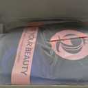 7JHH WIGS 31in Natural Black Blue Highlight Long Wavy Wigs with Curtain Bangs Natural Heat Resistant Synthetic Fiber Midlle Part Women Curly Ombre Wigs for Chrismas Party Daily Used