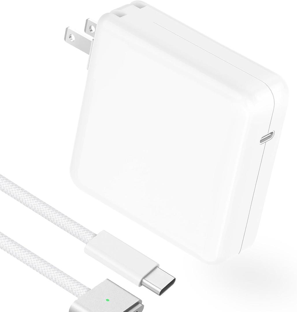 Charger for MacBook Pro 14 16 inch Mac Air 13.6 15 inch M5 M4 M3 M2 M1 2026 2025 2024 2023 2022 2021, 96W / 70W Power Adapter, 6.6FT USB C to Magnetic 3 Cable LED, Powerful Magnetic, Original Quality