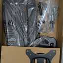 MOUNT PRO Single Monitor Wall Mount for 13 to 32 Inch Computer Screens, Height Adjustable Wall Mount Monitor Arm Holds Up to 19.8lbs, Full Motion Wall Bracket, VESA Mount 75x75, 100x100, Black