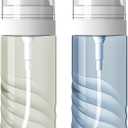 2 Pack 60ML Small Spray Bottle, Portable Refillable Travel Spray Bottle for Hair, Cleaning, Beauty, Fine Mist, Leak Proof, Lt. Blue and Lt. Green