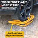 HKTE Light Trailer Tire Leveler 3,000 lbs Capacity Fits 1315 Wheels Manual Drive-On Leveling Stable Support for Single Axle RV, Camper & Trailer