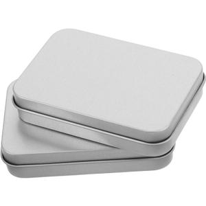 2pcs Tinplate Boxes for Candies Small Storage Containers Hinged Lids Timeless Design Versatile Storage Case