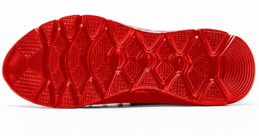 YOSFDC Men's Loafers & SlipOns Breathe Mesh Running Shoes Fashion Tennis Red Sneakers Workout Sports Soft Sole Deportivo para Hombre, Red, Size 12