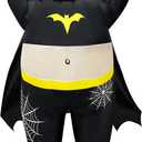 Camlinbo Halloween Chubby Inflatable Costume Men Funny Full Body Blows Up Fat Costume for Adult for Halloween Cosplay Party 