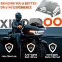 7" Black Windscreen Windshield Compatible with Harley Davidson Tuoring CVO Street Glide FLHXSE 2023 2024 FLHX/I 2024 for 2023 2024 Road Glide Accessories (Black)