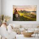 Jesus Christ Tapestry Jesus Shepherd Wall Handing Backdrop Home Decor for Bedroom Living Room Birthday Party 90X59inch